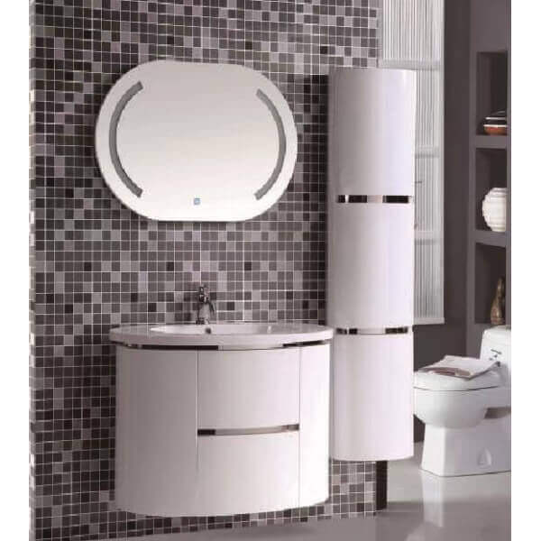 Комплект шкафове за баня с мивка и огледало Makena 5807 Комплект шкафове за баня с мивка и огледало Makena 5807