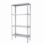 Метален стелаж с 4 рафта Basic, до 40 кг на рафт, 145х75х30 см