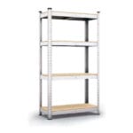 Метален стелаж с 4 рафта Standard DYI MDF, до 175 кг на рафт, 180x90x40 см
