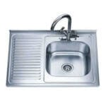 Мивка за кухня алпака Cascada D8060PR 80x60x18см