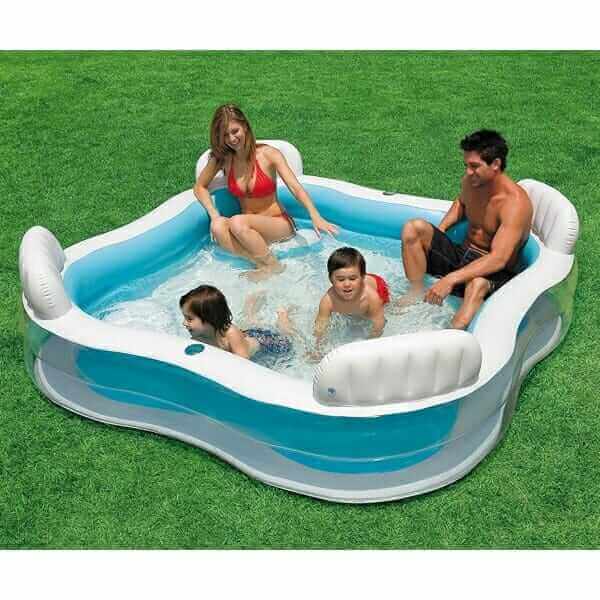 Надуваем басейн със седалки Intex Family Lounge 56475NP Надуваем басейн със седалки Intex Family Lounge 56475NP