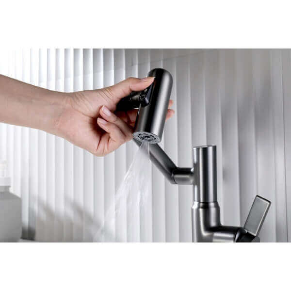 Стоящ смесител за мивка Makena 9091-GG сив мат Стоящ смесител за мивка Makena 9091-GG сив мат