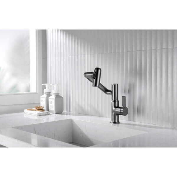 Стоящ смесител за мивка Makena 9091-GG сив мат Стоящ смесител за мивка Makena 9091-GG сив мат