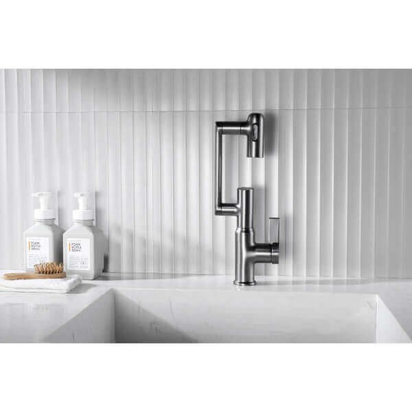 Стоящ смесител за мивка Makena 9091-GG сив мат Стоящ смесител за мивка Makena 9091-GG сив мат