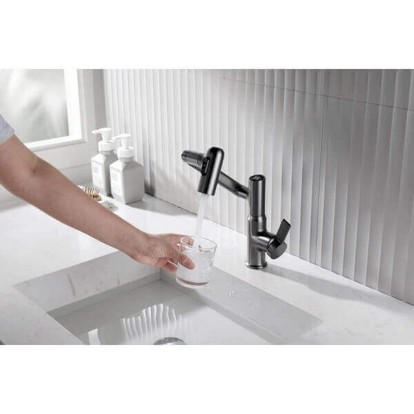 Стоящ смесител за мивка Makena 9091-GG сив мат Стоящ смесител за мивка Makena 9091-GG сив мат