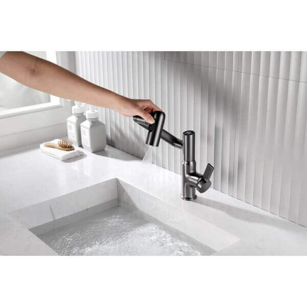 Стоящ смесител за мивка Makena 9091-GG сив мат Стоящ смесител за мивка Makena 9091-GG сив мат