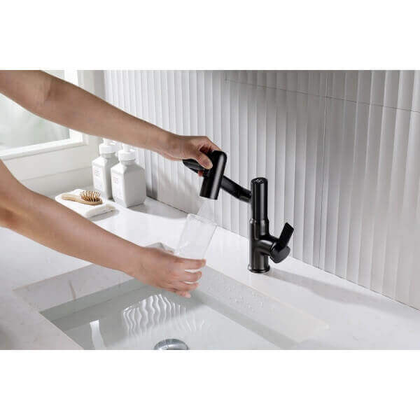 Стоящ смесител за мивка Makena 9091-MB черен мат Стоящ смесител за мивка Makena 9091-MB черен мат