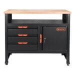 Работна маса TACTIX с 3 чекмеджета и 1 врата, 1050 x 450 x 836 мм