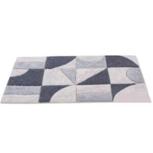 Ръчно тъкана постелка за баня FHF-BH-2024-14 от памук, 60x90 см, мека и лесна за пране