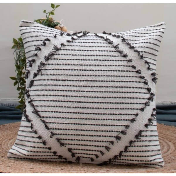 Ръчно тъкана възглавница FHF-CU-2024-16, 100% памук, с пълнеж, вакуумно опакована Ръчно тъкана възглавница FHF-CU-2024-16, 100% памук, с пълнеж, вакуумно опакована