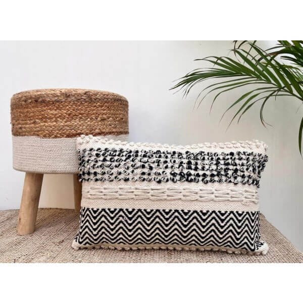 Ръчно тъкана възглавница FHF-CU-2024-33, 100% памук, с пълнеж, Вакуумно опакована Ръчно тъкана възглавница FHF-CU-2024-33, 100% памук, с пълнеж, Вакуумно опакована