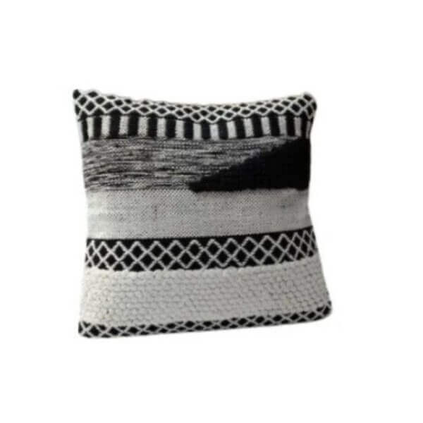 Ръчно тъкана възглавница FHF-CU-RP-01, памучна с пълнеж, декоративна 45x45 см за диван и спалня Ръчно тъкана възглавница FHF-CU-RP-01, памучна с пълнеж, декоративна 45x45 см за диван и спалня