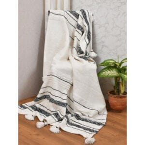Ръчно тъкано одеяло FHF-TH-2024-01, памучно одеяло 130x170 см, удобно и еко приятелско.