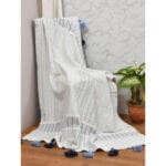 Ръчно тъкано одеяло FHF-TH-2024-11, 100% памук, 130x170 см