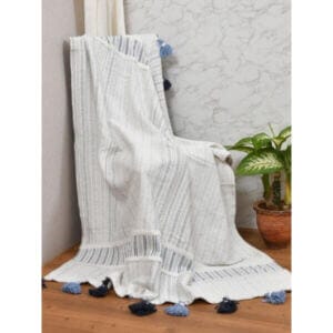 Ръчно тъкано одеяло FHF-TH-2024-11, памучно одеяло 130x170 см, леко и удобно памучно одеяло за дома