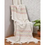 Ръчно тъкано одеяло FHF-TH-2024-12, 100% памук, 130x170 см