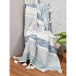 Ръчно тъкано одеяло FHF-TH-2024-18, 100% памук, 130x170 см