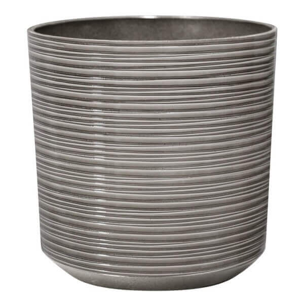 Саксия 35 x 35 x 35 см сив полирезин, голяма декоративна саксия за тераса, устойчива на атмосферни влияния, за вътрешно и външно ползване. Саксия 35 x 35 x 35 см сив полирезин, голяма декоративна саксия за тераса, устойчива на атмосферни влияния, за вътрешно и външно ползване.