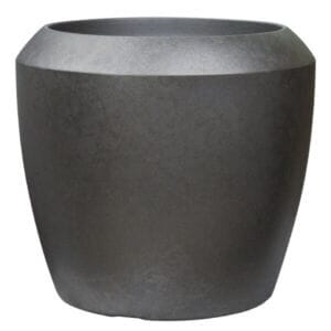 Саксия Античен калай декоративна саксия полирезин за външно ползване с дренажен отвор