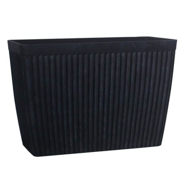 Саксия Черен въглен големи саксии полирезин за външна употреба с тапа и устойчив дизайн Саксия Черен въглен големи саксии полирезин за външна употреба с тапа и устойчив дизайн