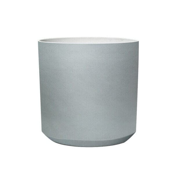 Саксия Кадет грей полирезин 28x28x28 см, устойчива саксия за външно ползване с дренаж Саксия Кадет грей полирезин 28x28x28 см, устойчива саксия за външно ползване с дренаж