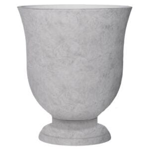 Саксия Мисти грей, 35 x 35 x 41 см, устойчива саксия за цветя с дренаж за тераса и градина