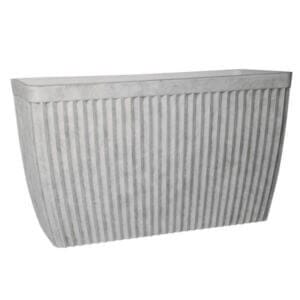 Саксия Мисти грей голяма саксия за цветя, устойчива полирезин саксия за външна употреба