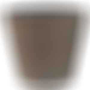 Саксия Орехово кафяво 40 x 40 x 35.5 см, външна полирезинова саксия за цветя, градина