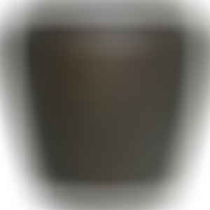 Саксия от патиниран метал с отвори за дренаж, устойчива саксия за тераса и интериор