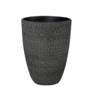 Саксия с подложка My Garden Antique Black, глинена саксия с подложка, идеална за цветя и външно ползване.