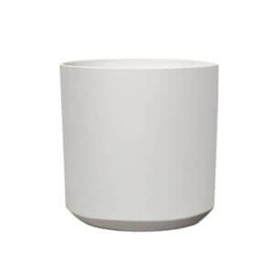 Саксия Шалк бейдж 28x28x28 см, полирезинова саксия за цветя с отвори за отцеждане, външна и устойчива.