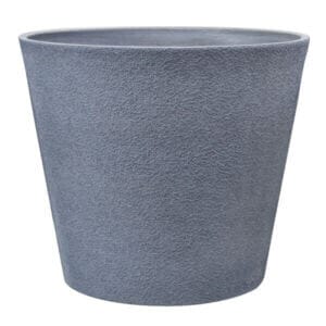 Саксия Сив сапфир 40 x 40 x 35.5 см полирезин, външна декоративна саксия за тераса и дом