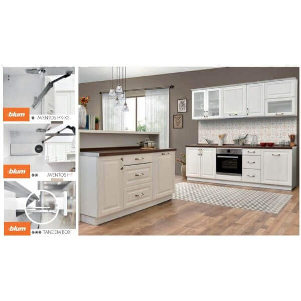 Шкаф DU100 Рустик с една врата и глуха част Шкаф DU100 Рустик с една врата и глуха част