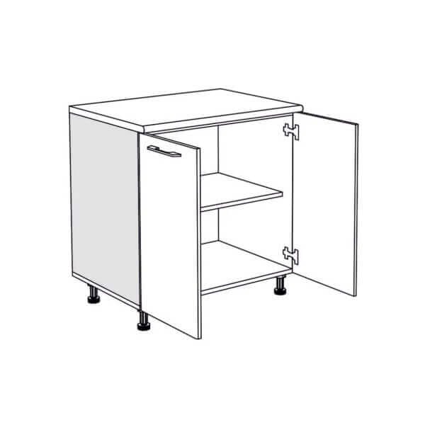 Шкаф с две врати Matis D80, 80x60x85 см, Сив Шкаф с две врати Matis D80, 80x60x85 см, Сив