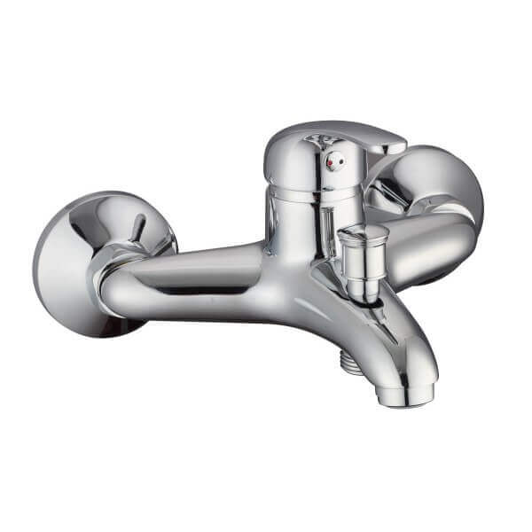 Смесител за вана и душ Makena Ники едноръкохватков, водоспестяващ, с Easyfix монтаж и хромирано покритие Смесител за вана и душ Makena Ники едноръкохватков, водоспестяващ, с Easyfix монтаж и хромирано покритие