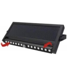 Соларен прожектор с вграден панел, прожектор със сензор за движение, IP54 външно осветление