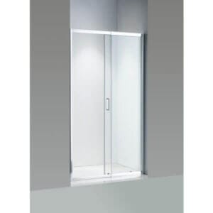 Стъклен параван за баня Cascada с плъзгаща врата, прозрачно стъкло, идеален за душ 100-110 см.