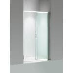 Стъклен параван за баня Cascada с плъзгаща врата, 130-140 см, мат
