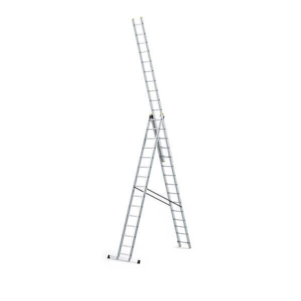 Стълба алуминиева MultiSystem 3 x 15 стъпала, 150 кг, 10,40 м Стълба алуминиева MultiSystem 3 x 15 стъпала, 150 кг, 10,40 м