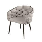 Трапезен стол Flow, Сив