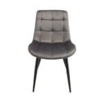 Трапезен стол Swan с тапицерия в тъмно сиво