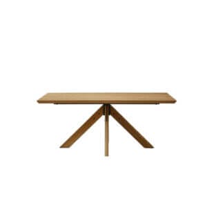 Трапезна маса Bavaria, 180 см, изработена от MDF и масивно дърво, е идеална за уютни семейни вечери.