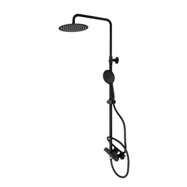 Тръбно окачване с термостатен смесител Makena черно Тръбно окачване с термостатен смесител Makena черно