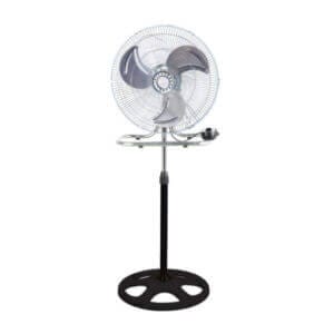 Вентилатор 3 в 1 18'' с метални перки, 3 скорости, черен стоящ и стенен монтаж