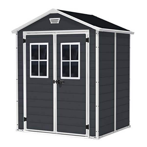 Градински барака за инструменти с метална конструкция